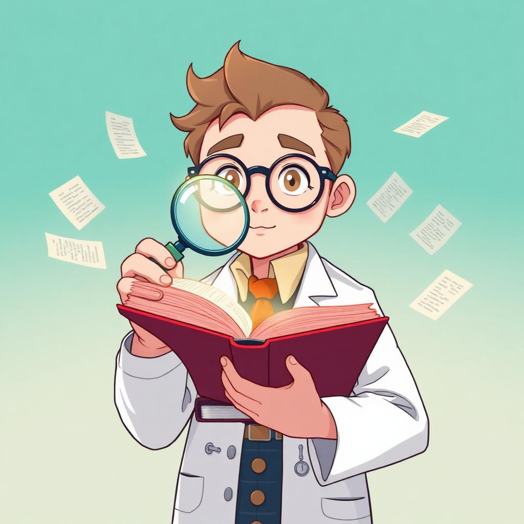 Perplexity doctor character portrait in anime style